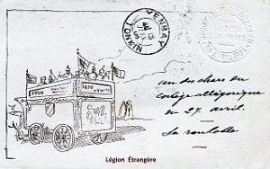 Sidi-bel-abbes- Cavalcade depart Legion au Tonkin -20